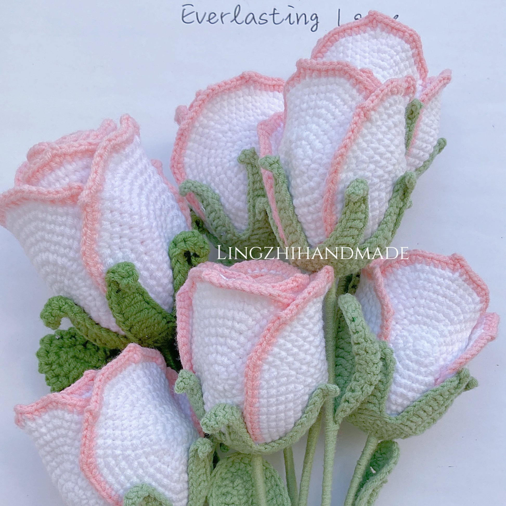 Rose Crochet Pattern Crochet Rose Pattern Crochet Flower Bouquet Pattern Crochet Rose Bouquet Pattern Wedding Bouquet Valentines Gift Flower