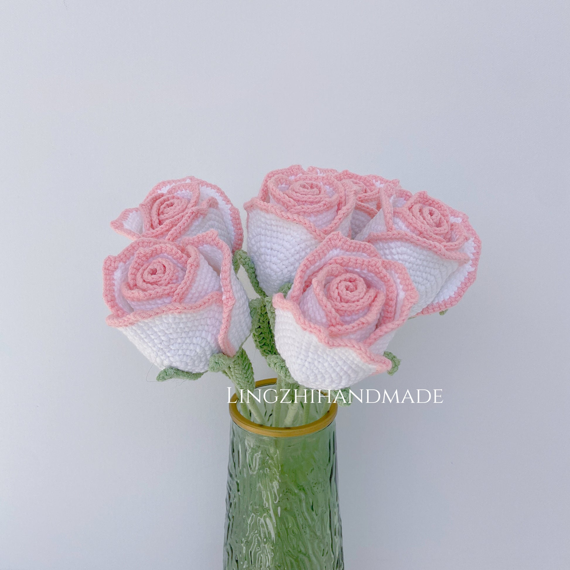 Rose Crochet Pattern Crochet Rose Pattern Crochet Flower Bouquet Pattern Crochet Rose Bouquet Pattern Wedding Bouquet Valentines Gift Flower