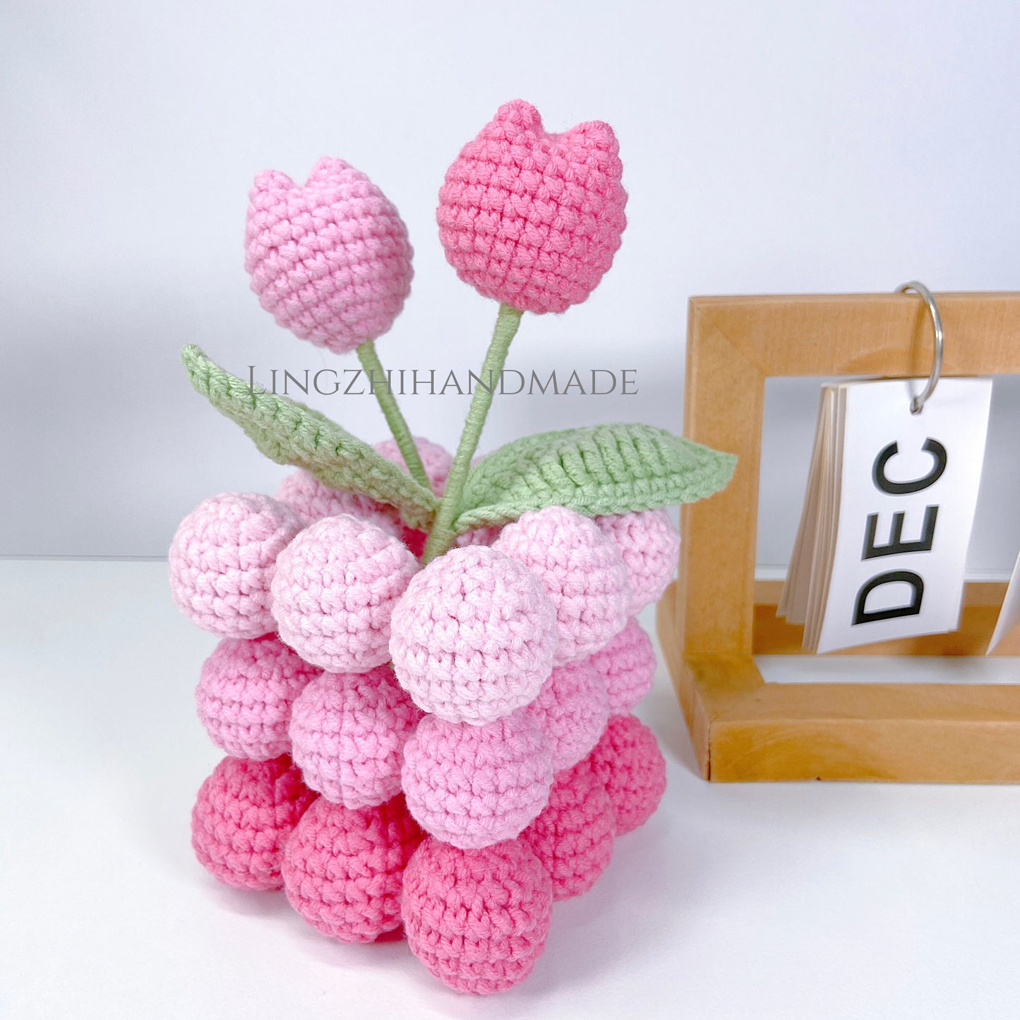 Tulips Decor Crochet Pattern Crochet Tulips Pattern Crochet Flower Pattern Crochet Home Decoration Valentines Handmade DIY Gift For Her Flower Crochet Pattern Crochet tutorial Lingzhihandmade