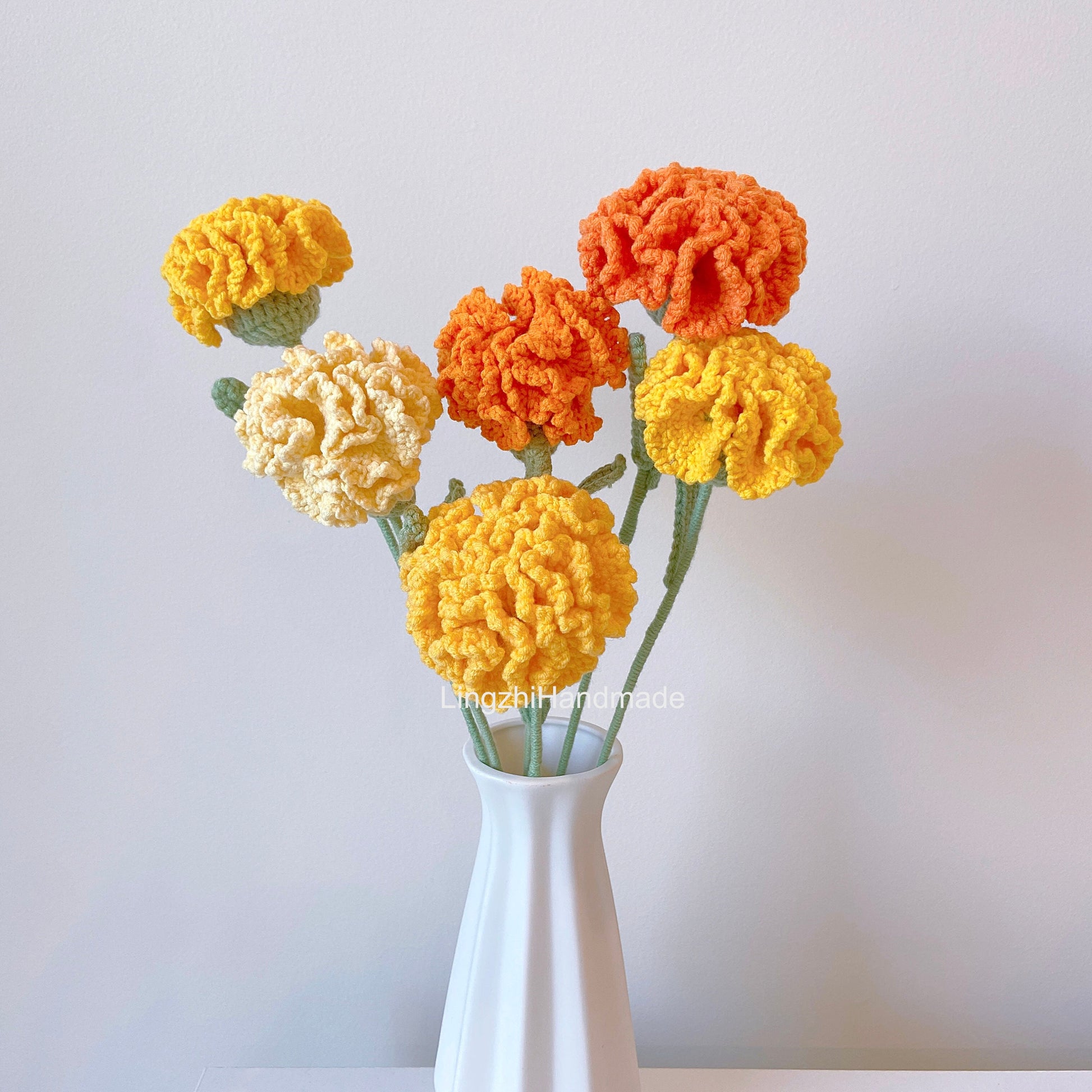 Crochet gerbera daisy flower bouquet bundle pattern crochet gerbera daisy flower pattern crochet lily of the valley pattern crochet babys breath pattern crochet lavender pattern crochet leaf pattern crochet flower bouquet pattern gift for her diy