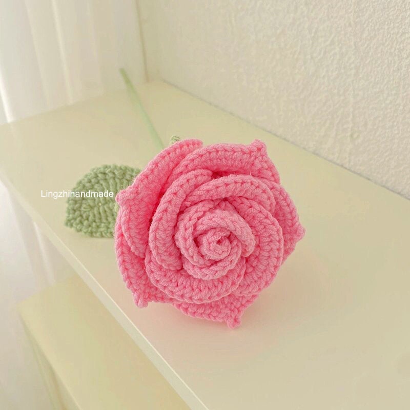 Rose Crochet Pattern Crochet Small Thai Rose Bouquet Pattern Crochet Flower Bouquet Pattern Wedding Bouquet Valentines Gift Flower