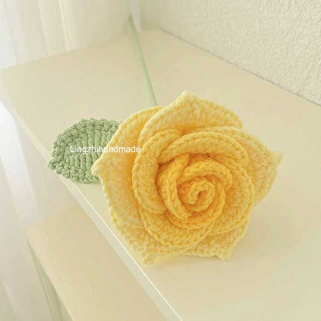 Rose Crochet Pattern Crochet Small Thai Rose Bouquet Pattern Crochet Flower Bouquet Pattern Wedding Bouquet Valentines Gift Flower