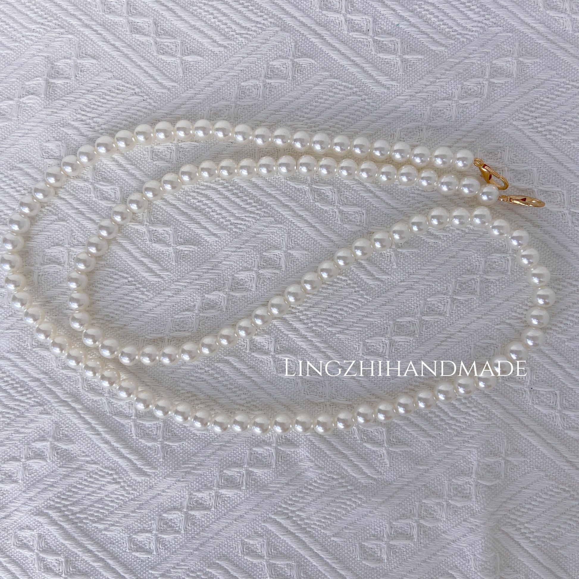 Pearl High Quality Purse Chain Alloy and Pearl Metal Shoulder Handbag Strap,Bag Strap Bag Accessories Detachable