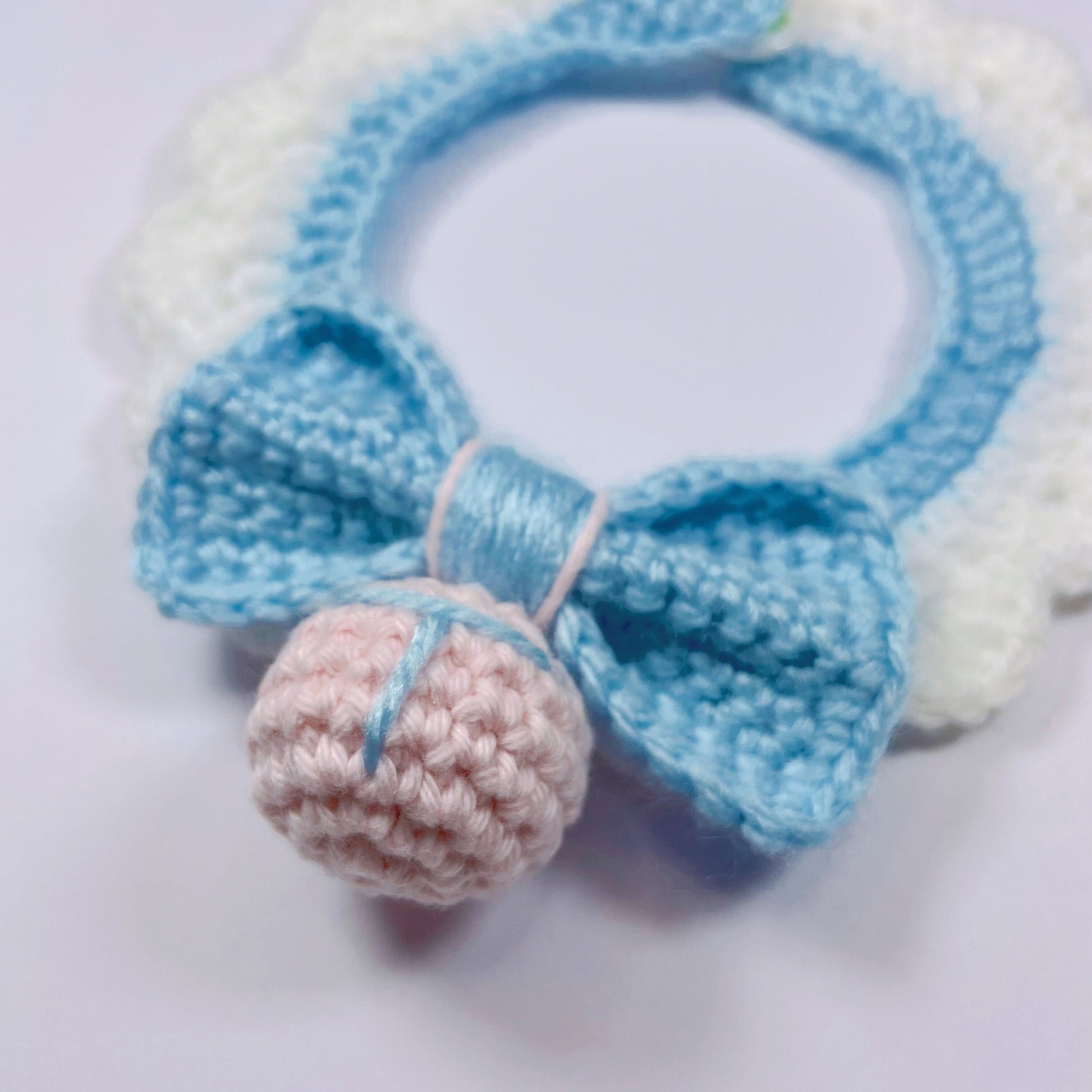 Crochet Pattern English. Crochet Pet collar with bowknot. Crochet dog collar. Crochet cat collar. Crochet pattern and video instruction-by LingzhiHandmade