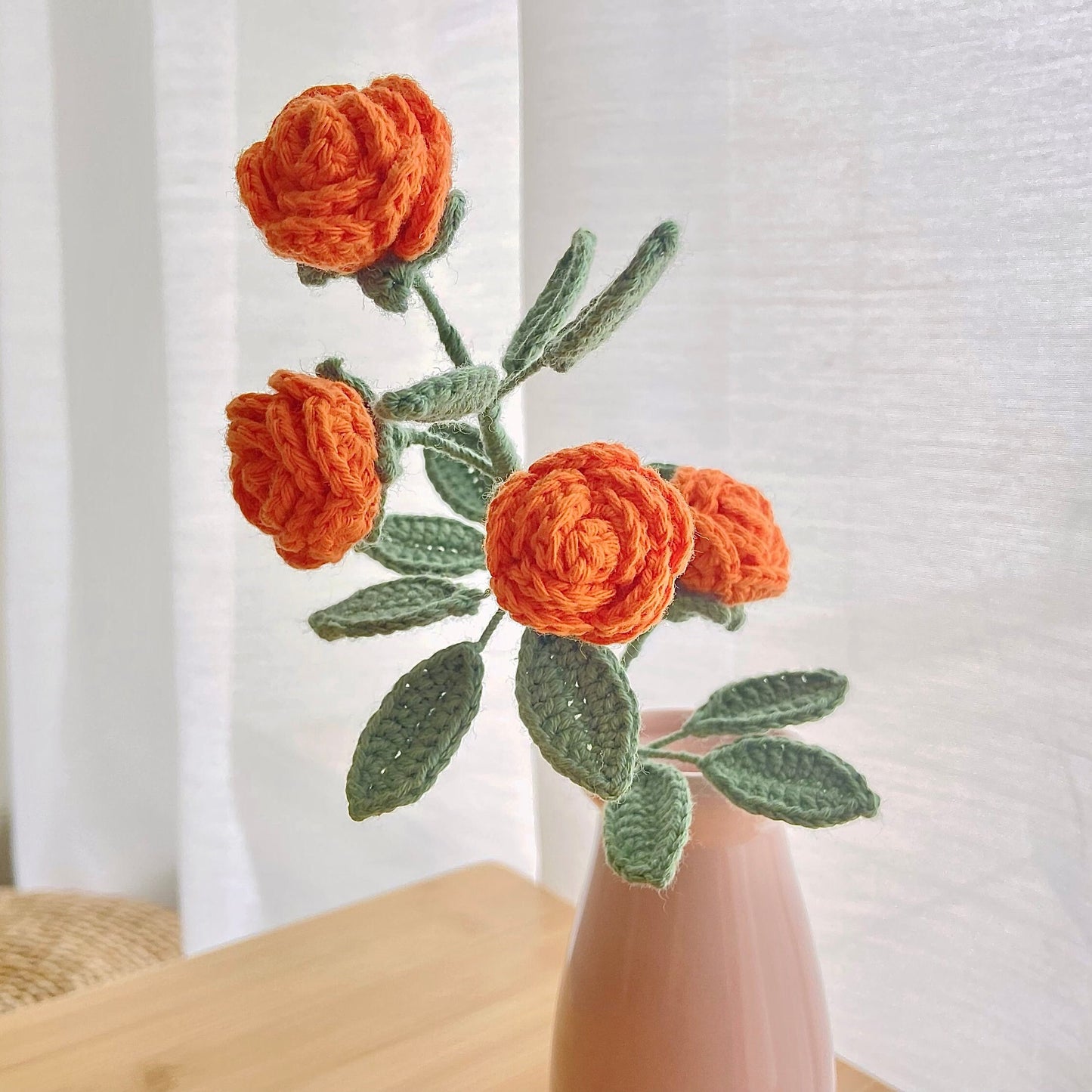 Crochet roses pattern, crochet pattern, crochet flowers, crochet flower bouquets, beginner crochet pattern