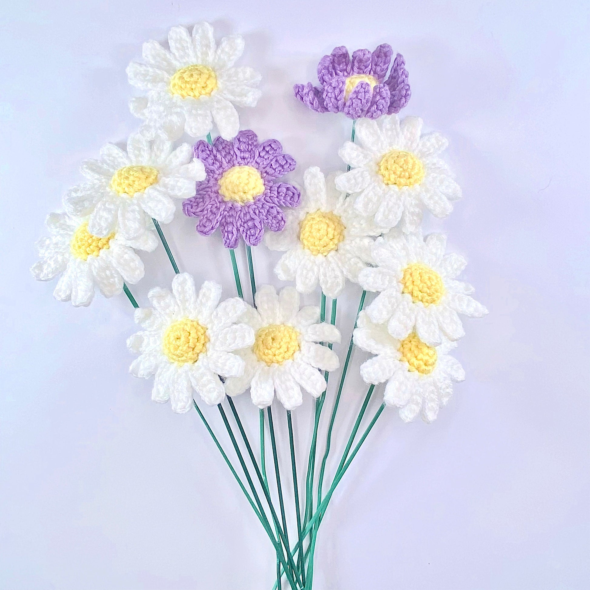 daisy crochet pattern, crochet daisy, crochet daisy pattern, crochet flower, crochet flower bouquets pattern, lingzhihandmade