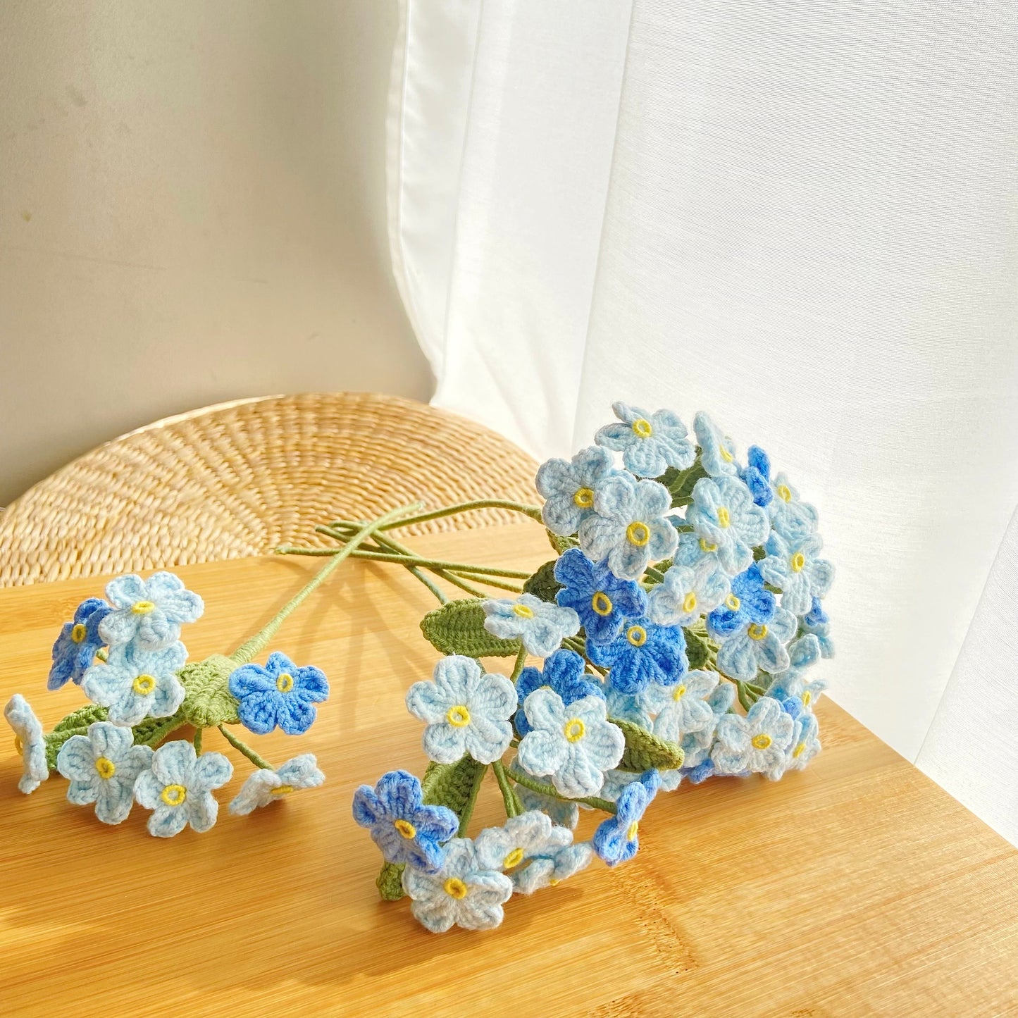 Crochet Flower Pattern. Crochet Forget Me Not. Crochet Flower Bouquets. Crochet Pattern, Beginner Crochet Pattern, Crochet Home Decor, LingzhiHandmade