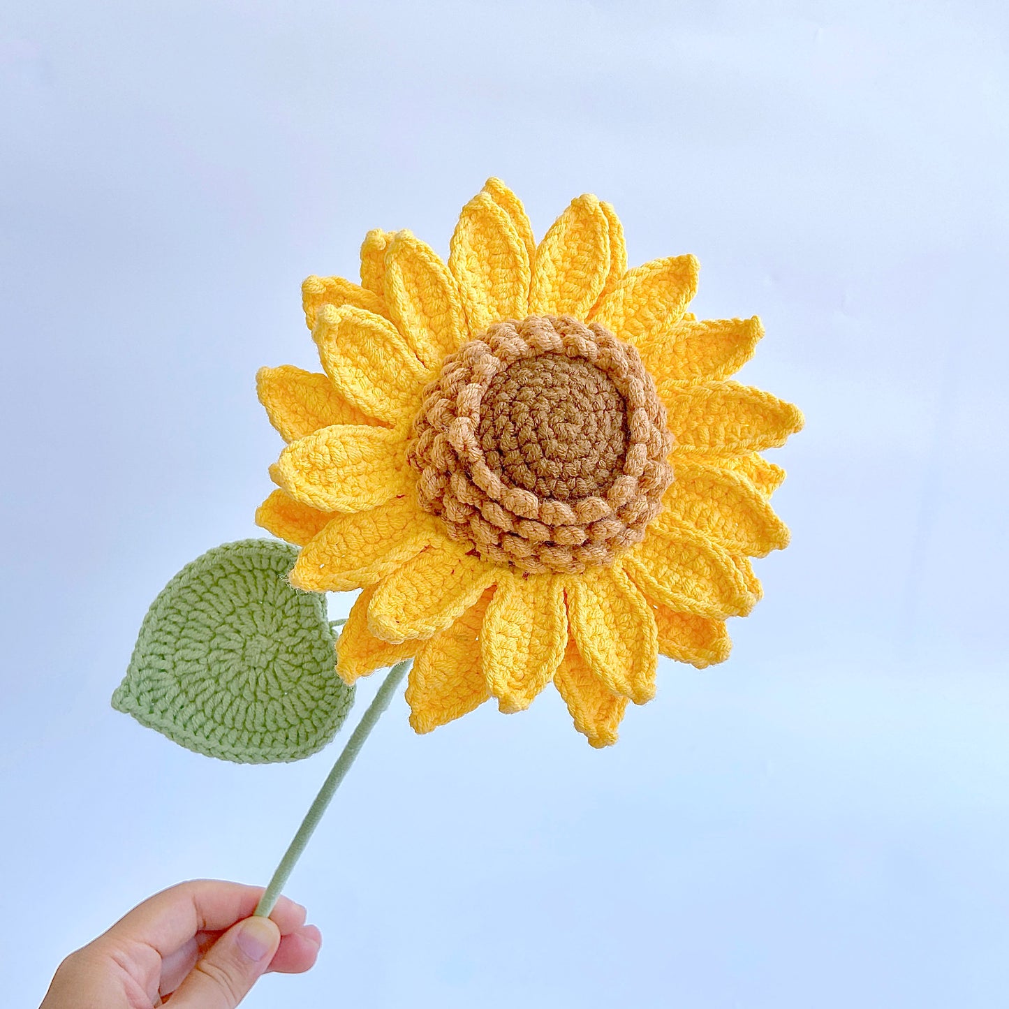 Sunflower crochet pattern, crochet flower bouquet pattern, crochet flower pattern, eternal flower, graduation flower bouquet DIY, birthday flowers, crocheted knit flower pattern, Lingzhi handmade