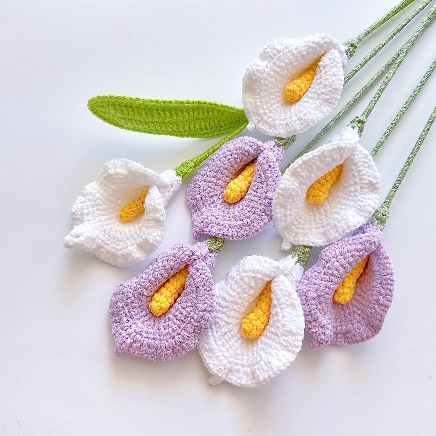 Calla lily crochet pattern, crochet lily flower bouquet pattern, crochet flower pattern, eternal flower, flower bouquet DIY, lingzhihandmade, lily flower crochet pattern, wedding flower diy, crochet lily flower pattern