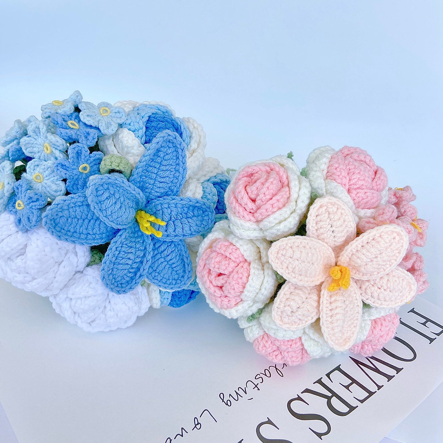 Crochet bridal bouquet pattern, crochet pattern, crochet tulips pattern, crochet flower pattern, eternal flower, lingzhihandmade, bridal bouquet, graduation flower bouquet, wedding flower bouquet