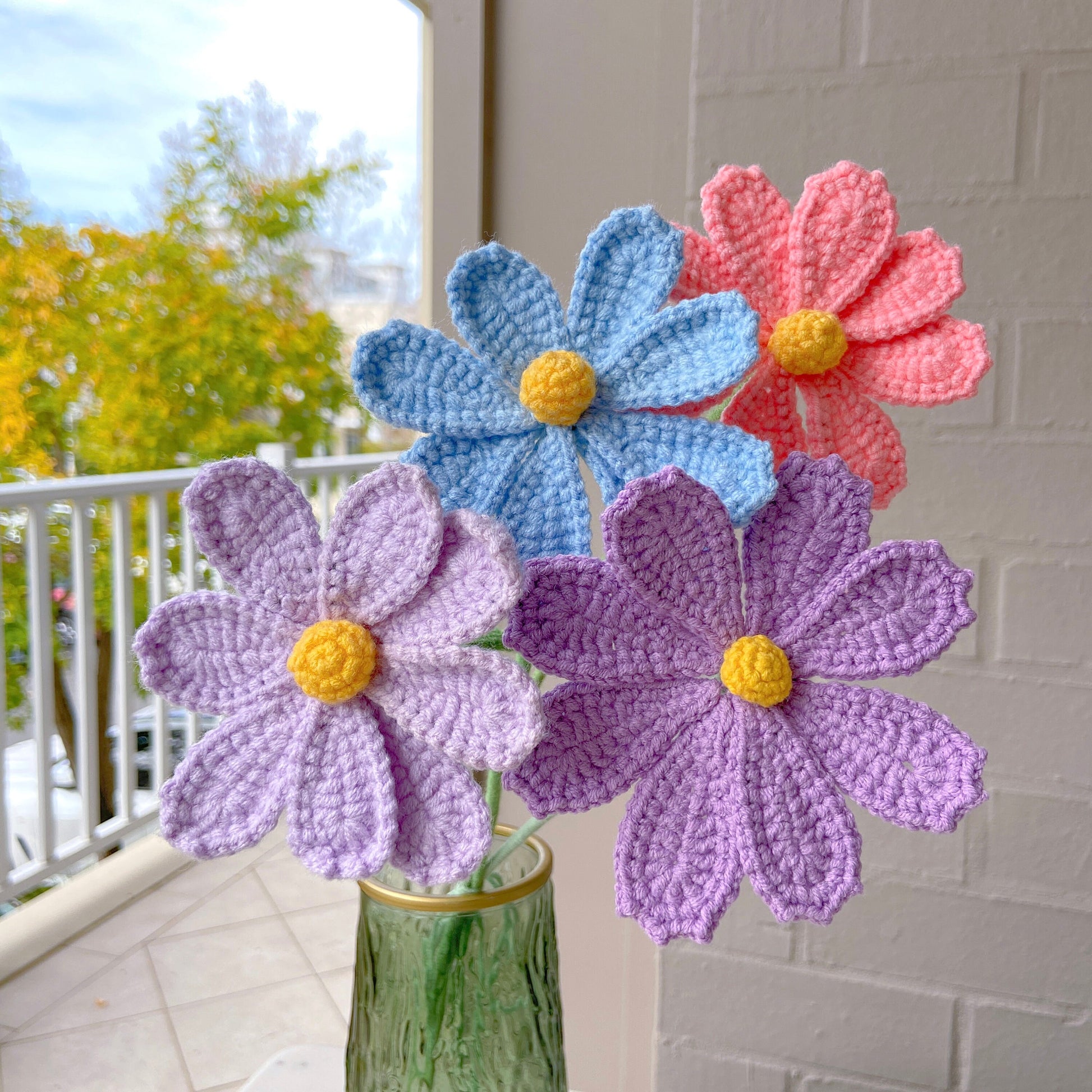 Galsang flower crochet pattern, crochet flower bouquet pattern, crochet flower pattern, eternal flower, flower bouquet DIY, lingzhihandmade