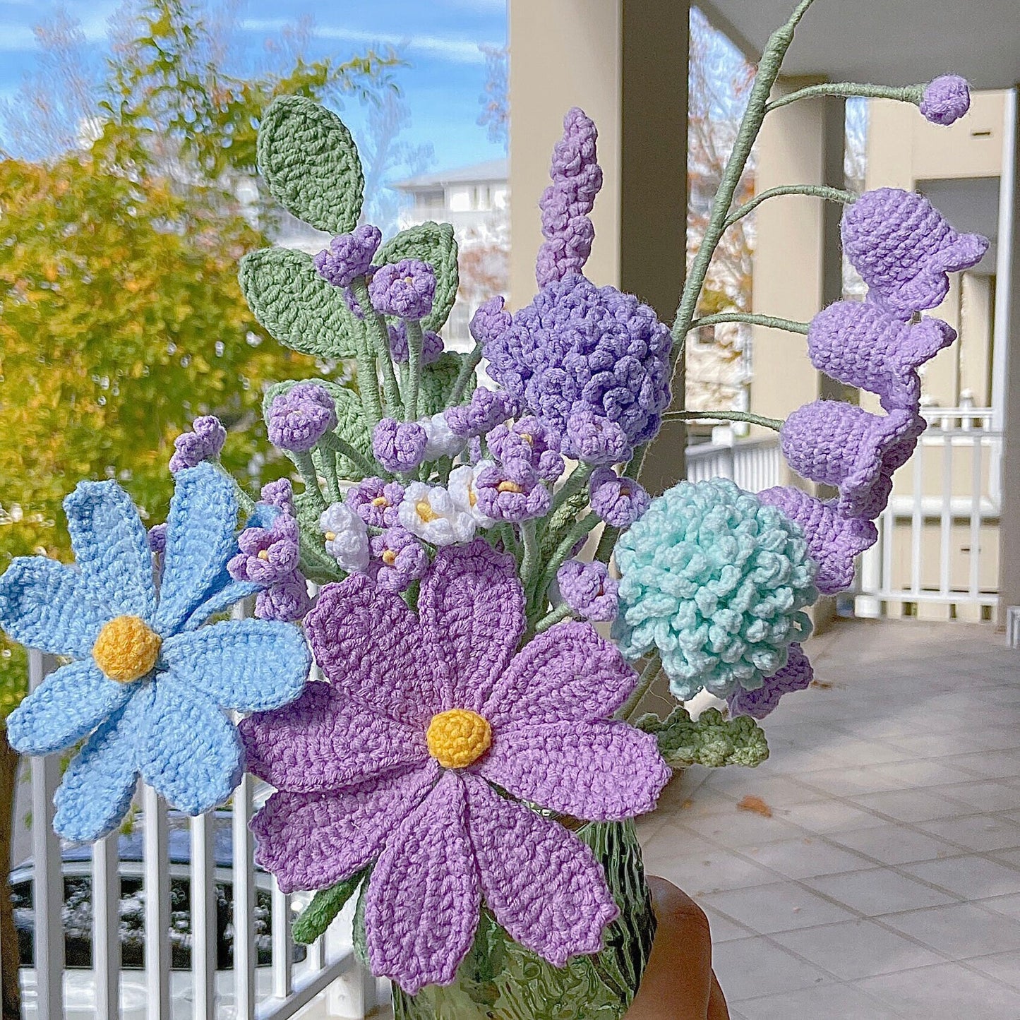 Galsang flower crochet pattern, crochet flower bouquet pattern, crochet flower pattern, eternal flower, flower bouquet DIY, lingzhihandmade