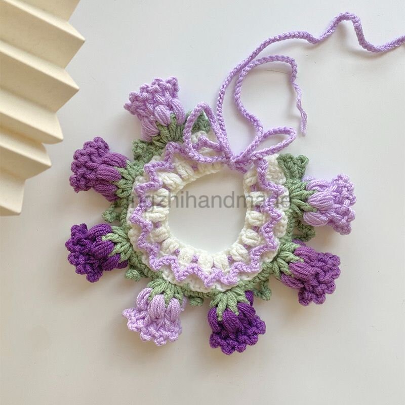 Flower Pet Collar Crochet Pattern LingzhiHandmade