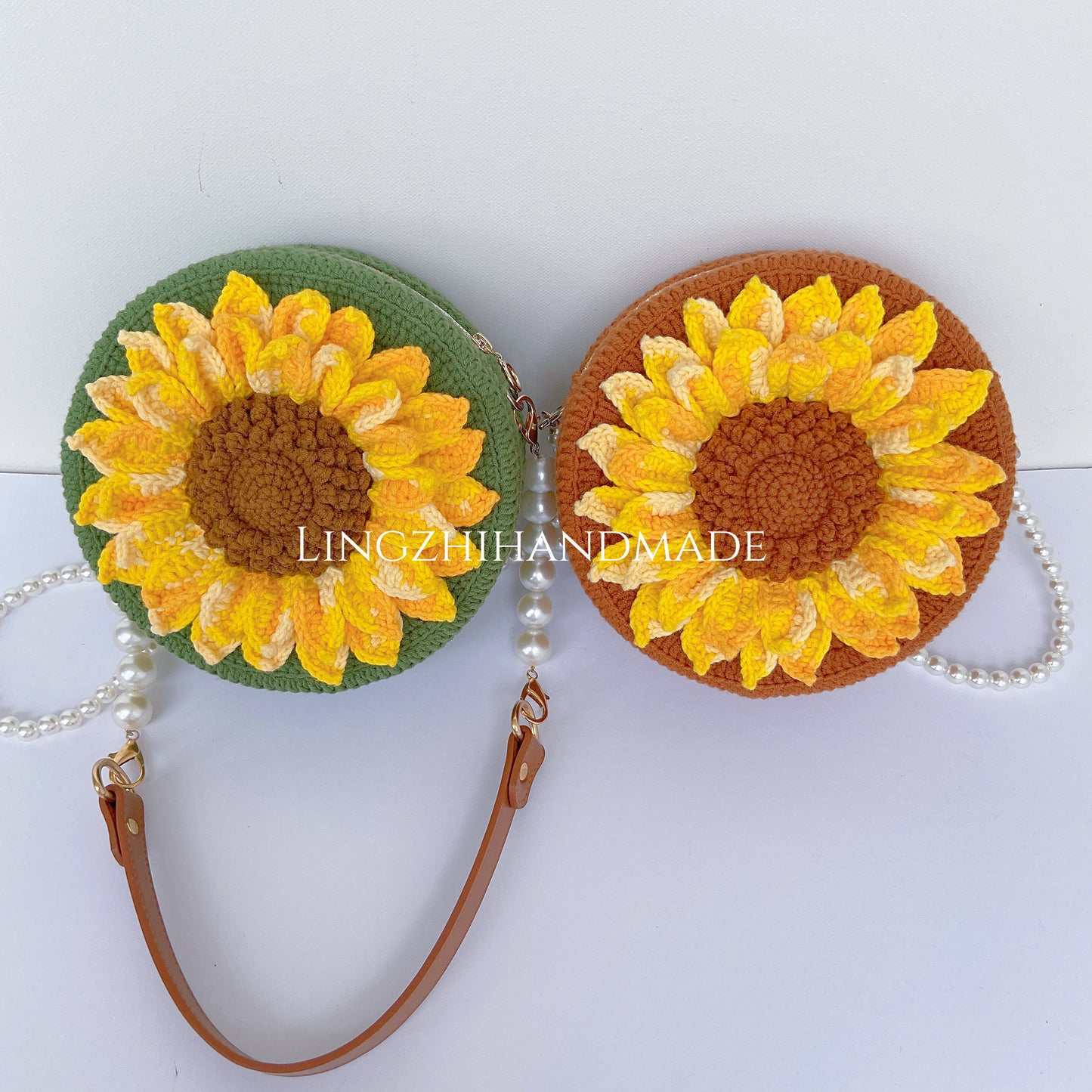 Crochet Sunflower Bag Pattern Small English Crochet Bag Pattern DIY Handmade Bag Christmas Gift For Her Crochet Bag Handmade